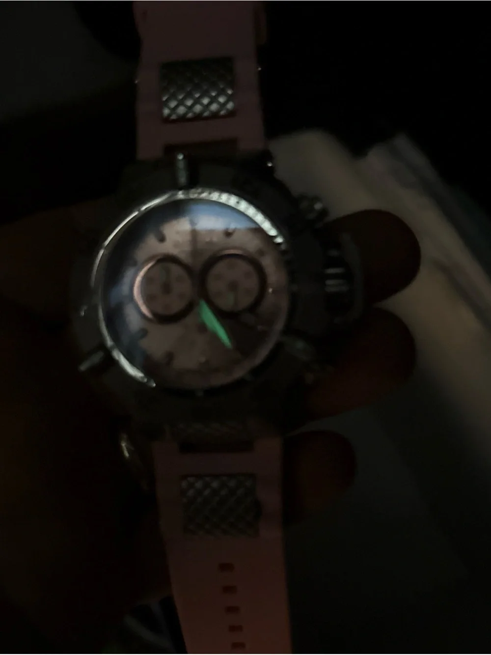 Invicta Men’s Subaqua Model 1383 Rose Pink Chronograph Stainless Steel Watch